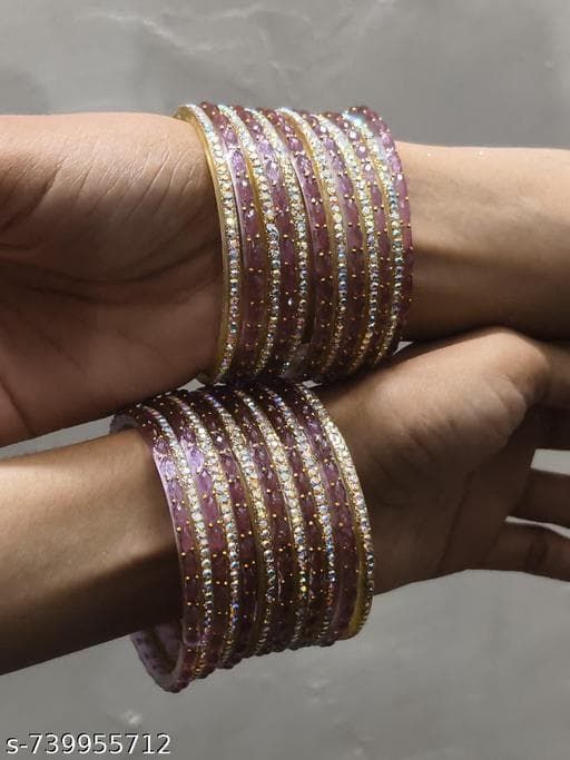 Feminine Glittering Bracelet & Bangles